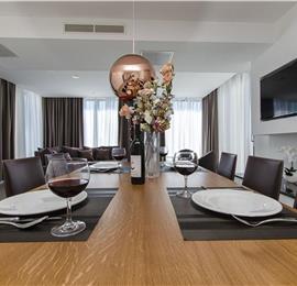 5 bedroom beachfront villa with heated pool near Omis, sleeps 9